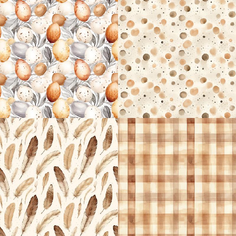 6-Inch Single-Sided Patterned Paper for DIY Scrapbook and Card Making