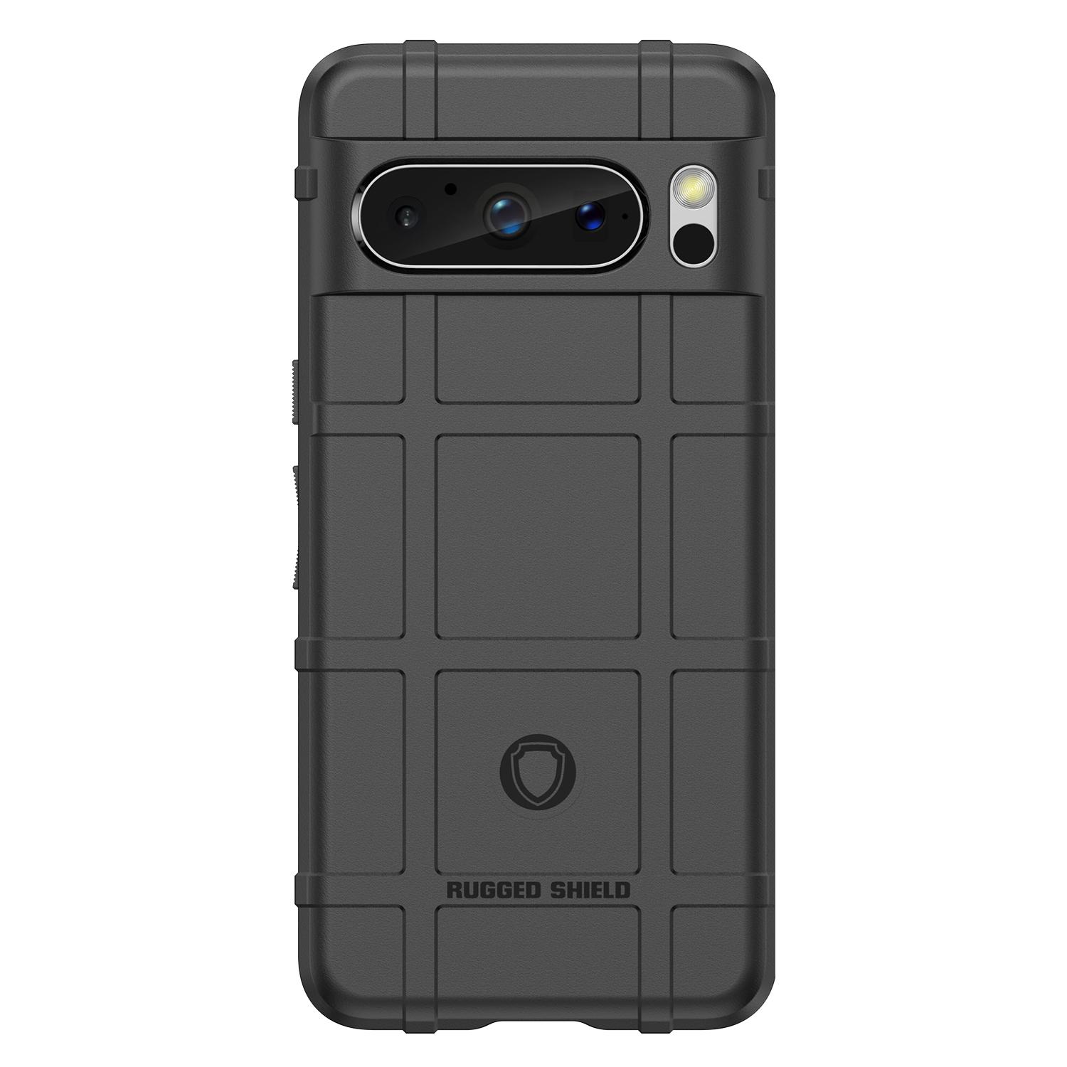 

For Google Pixel 8 Pro Soft TPU Phone Case Square Grid Texture Phone Cover Black