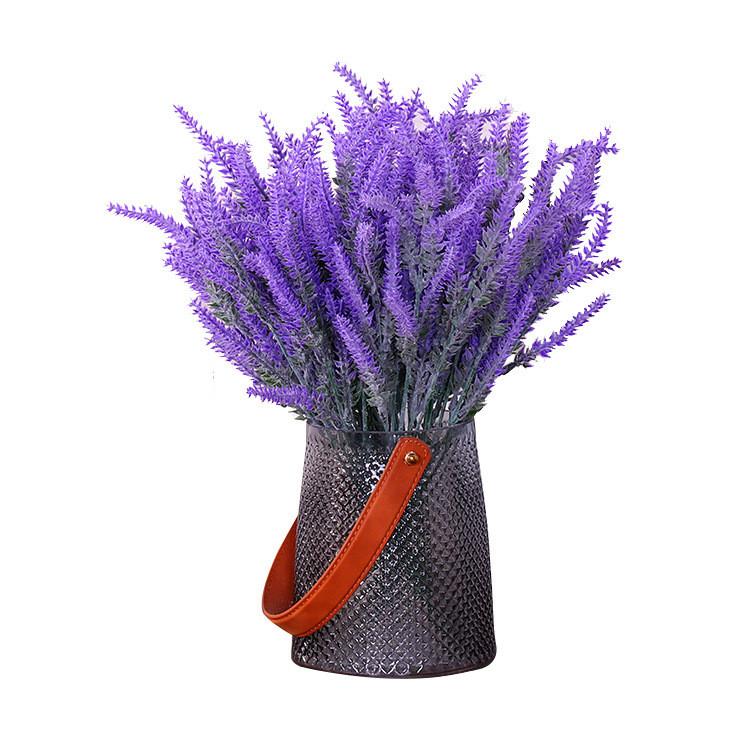Seiden Lavendel Beflockte Blumen Für Foto Requisiten Und Party Dekoration