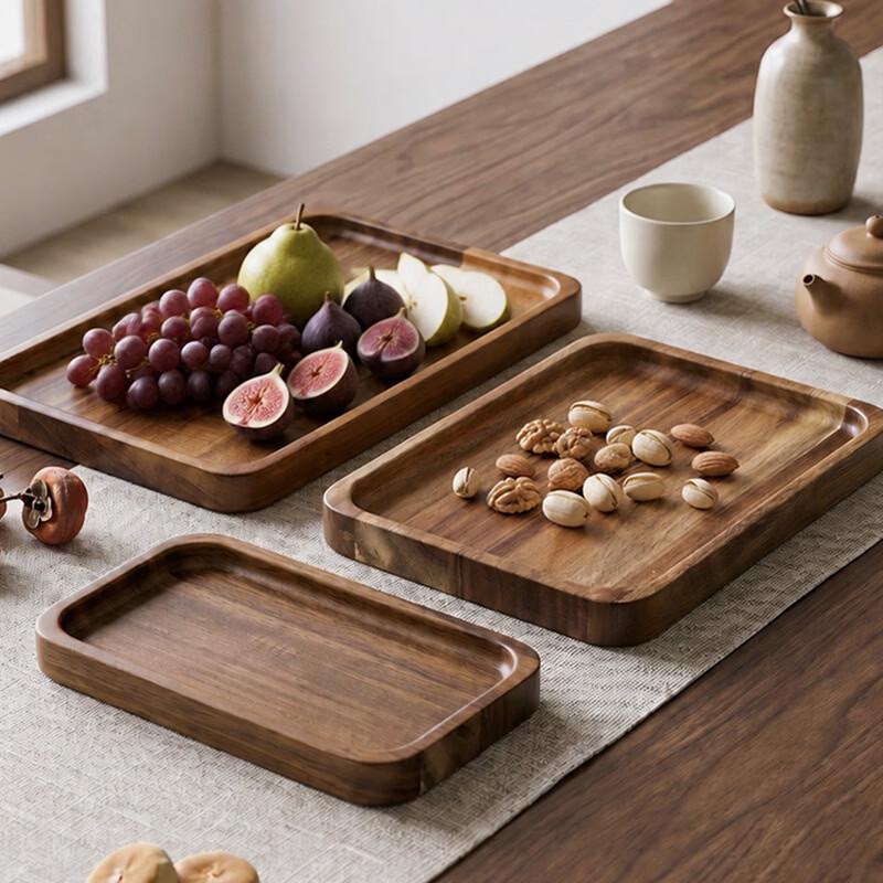 Rectangular Acacia Wood Serving Tray