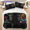 1PC Music, guitar Theme Bedding Quilt Set Quilt Cover Pillowcase Home Decoration Birthday Gift (1 * duvet cover + 2 * pillowcase, without core)