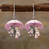 Summer New Cute Cat Acrylic Earrings - Ideal Gift for Romantic Earrings