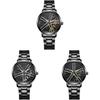 Mens Fashion Alloy Quartz Watch With Rotatable Dial For Casual Wear
