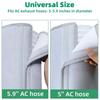 Flexible Air Conditioning Ventilation Hose Cover Thermal Insulated Sleeve for Exhaust Pipes Adjustable Straps Included
