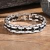 Klobige Edelstahlarmbänder für Herren, 13MM Wasserdichte Gliederketten-Armband, Trendiger Punk-Schmuck Geschenke