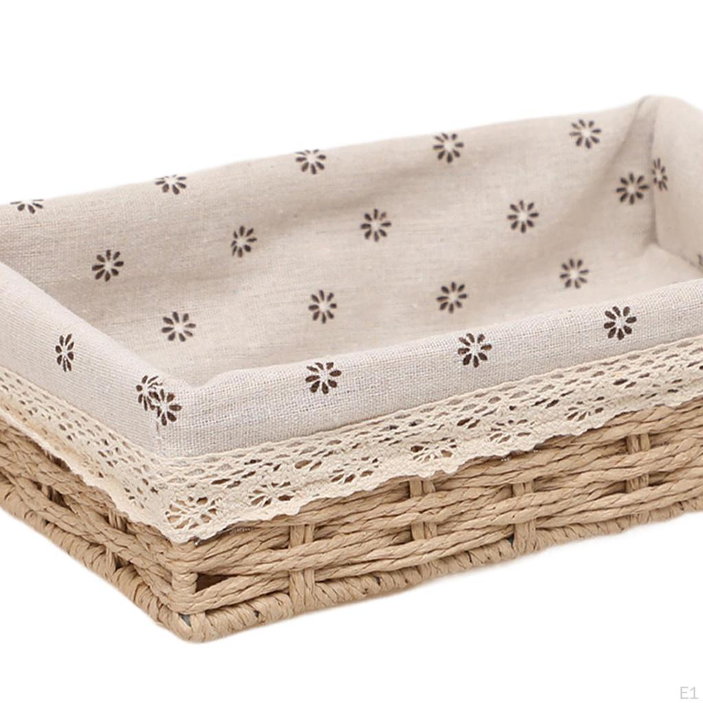Handwoven Basket for Storage And Organization, Stackable Macrame Box Food Drinks