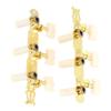 3+3 AcrylicClassical Guitar String Tuning Peg Tuners Machine Heads Gold