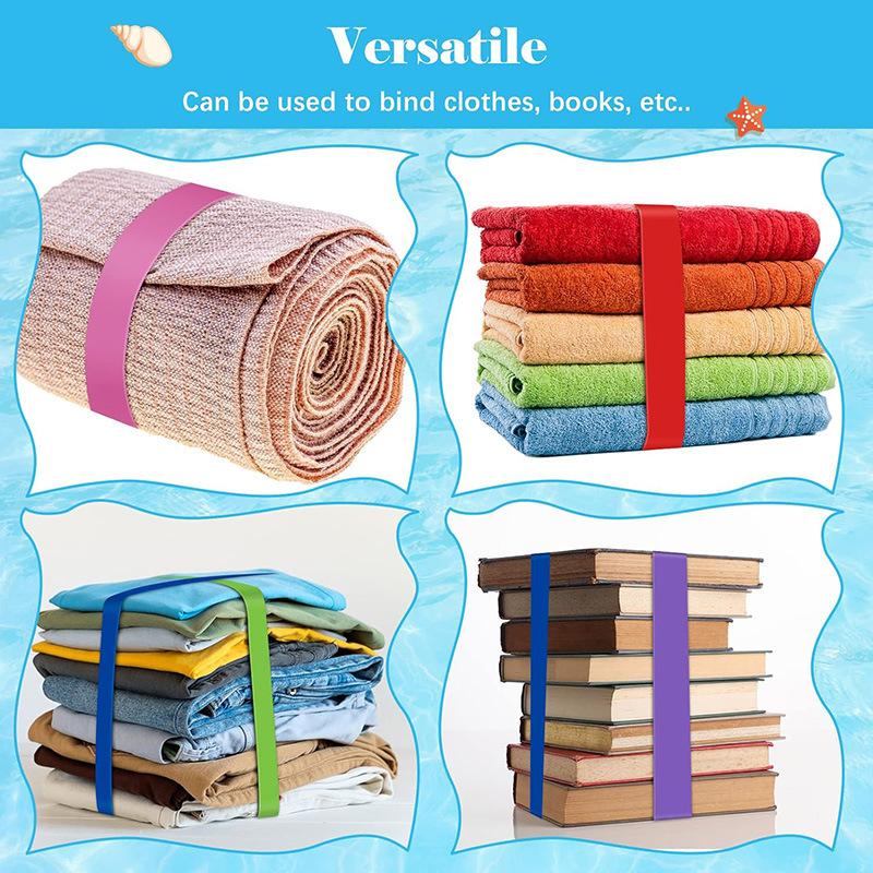 12pcs Towel Bands for Beach And Pool Lounge Chairs, Multi-Lanyards for Towels, Luggage Tags, Cup Holders, And Essential Items