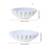 Durable Fluted Ruffle Decorative Bowl Stylish and Practical Resin Decorative Bowl Living Room Modeling Home Ornament