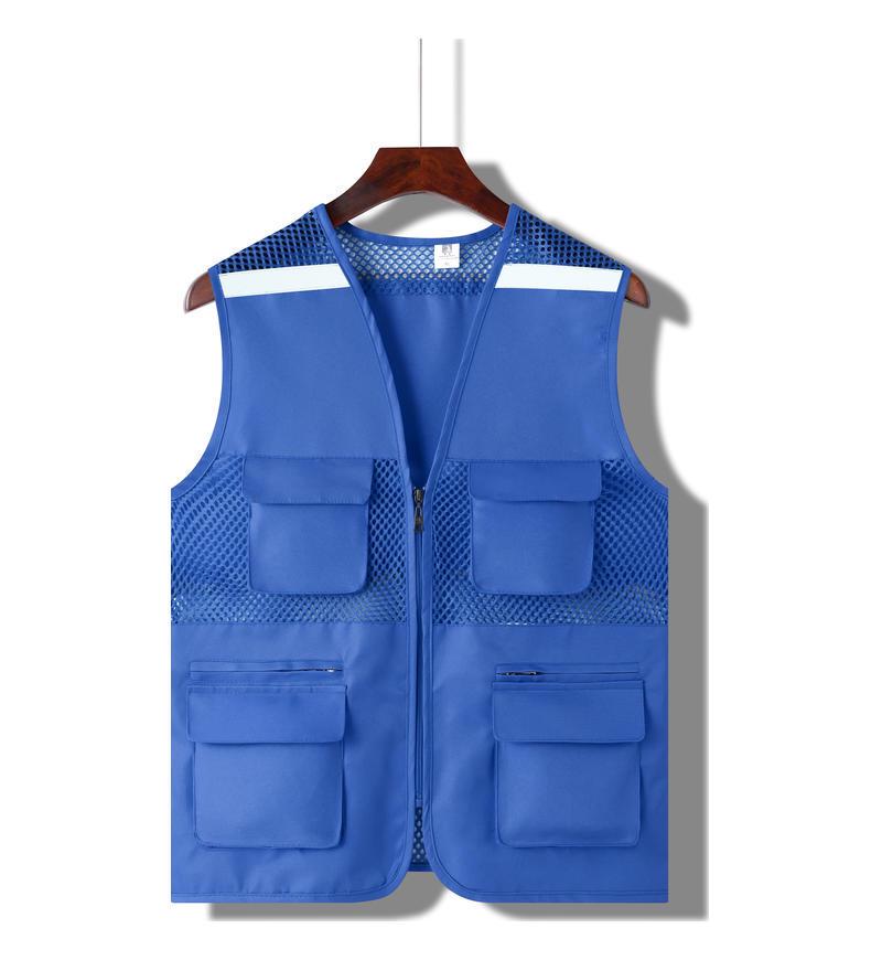 Custom Logo Multi-Pocket Volunteer Vest for Community and Photography Events