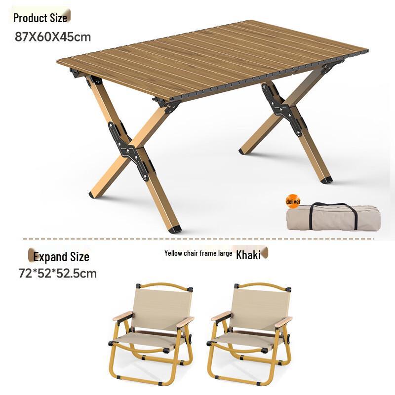 Kashicong Outdoor Portable Folding Camping Table & Chair Set