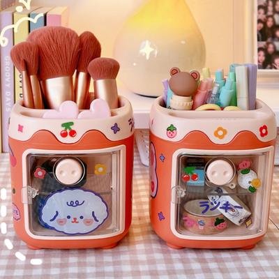 Stifthalter Fach Entzückende Kunststoff Desktop Unterteilt Stift Make-Up Pinsel Halter Haushaltswaren