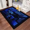 Girl in Blue Room Art Carpet suitable as a non-slip mat for the living room or bedroom sofa