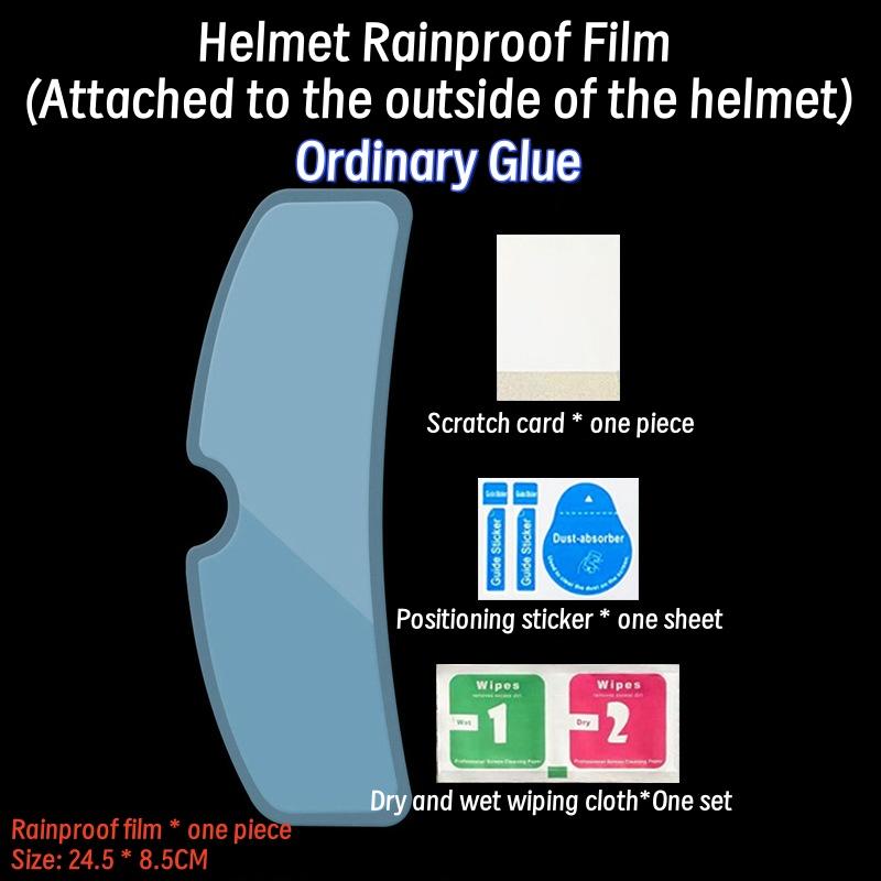 Suitable for Motorcycle Helmets Rainproof Film Anti Fog Film Helmets for Cycling Sun Protection Anti Glare Anti Fog Film Patches