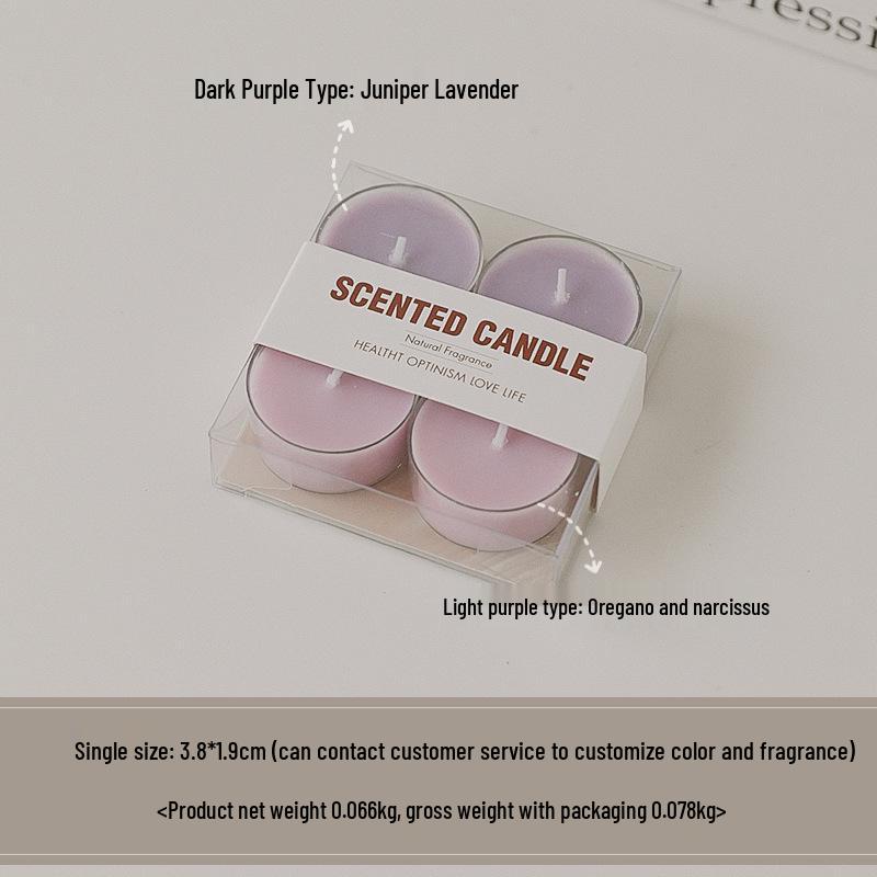 Colorful Aromatherapy Tea Light Scented Candles - Handmade, 8-Hour Mini Atmosphere Boosters