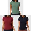 Womens Slim Fit Breathable Nylon Running T Shirt For Yoga And Fitness Exercise