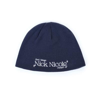 BONNET NICK&NICOLE BLINK LOGO LETTRAGE_MARINE