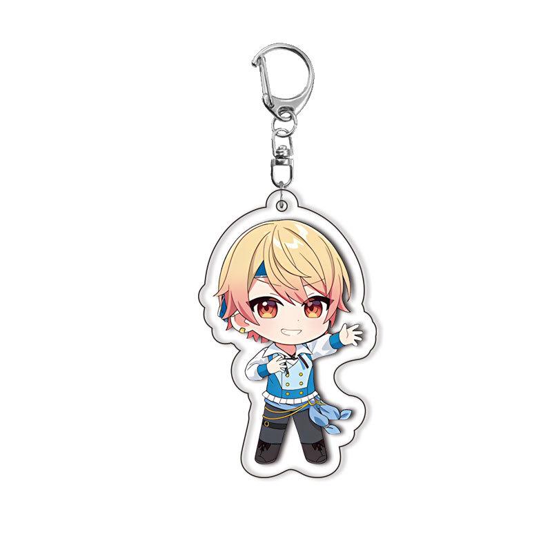 World Project Acrylic Keychain Game Related Products Girl Gift Key Rings Souvenir Cute Pendant