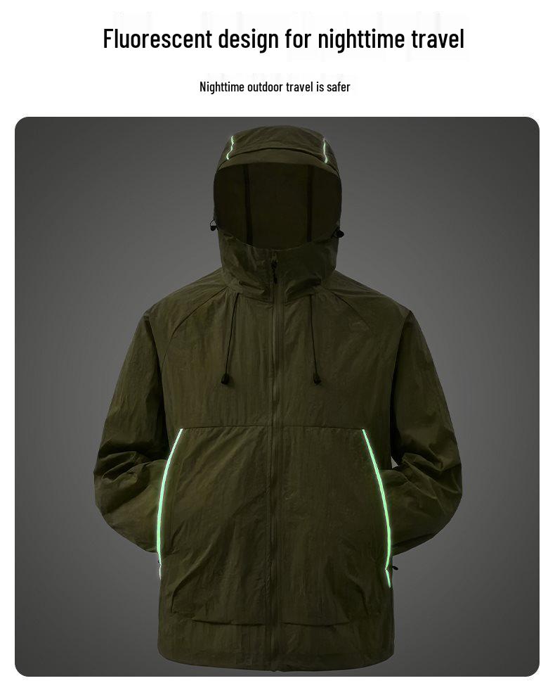 2025 Spring/Summer Sun Protection Clothing - Antibacterial Yarn with Reflective Nylon & YKK Zipper