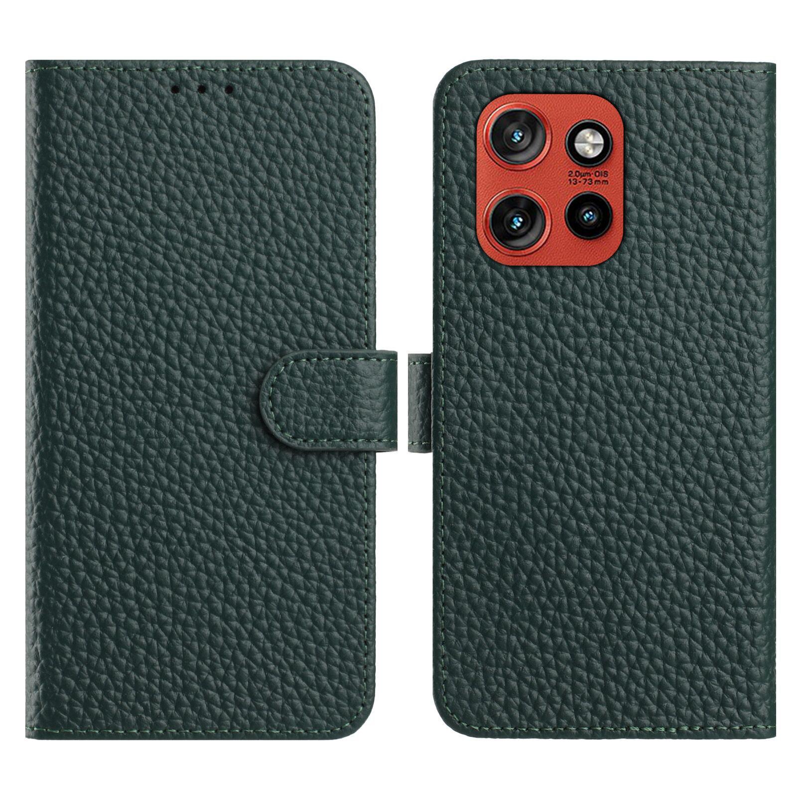 

For Motorola Edge 60 Neo 5G/Edge 50 Neo 5G Case Wallet Stand Litchi Texture Genuine Cow Leather Flip Phone Cover