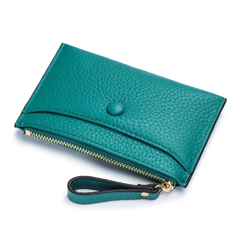 Ultra-thin Change Bag, Mini ID Card, Driver's License, Leather Case, Women's Multi-function Storage Bag, Multi-card Card Bag.