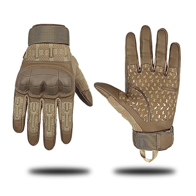 Tactical gloves five-finger touch screen outdoor sun protection non-slip motorcycle locomotive impact-resistant combat gloves