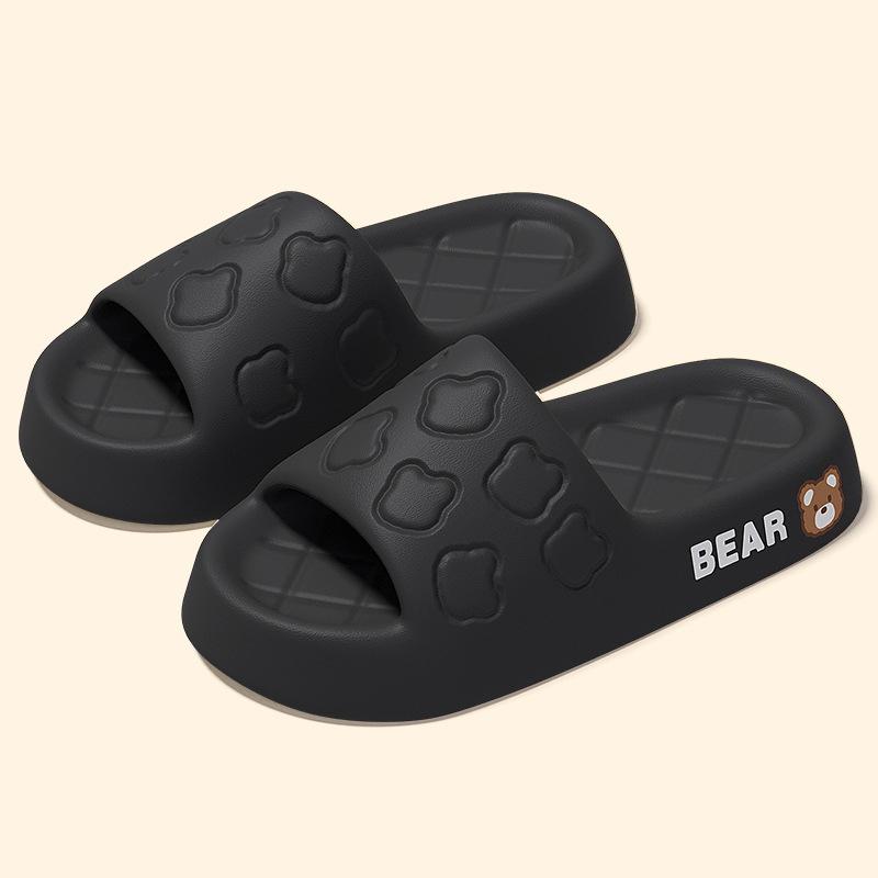 

Smile Pop Летние тапочки из ЭВА для женщин Милые женские тапочки на плоской подошве Уличные модные нескользящие тапочки Уютная женская обувь для дома 38-39