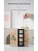 Embroidered Mountains & Rivers Ceramic Tea Cup Set - 4 Personal Tasting Cups, Ideal for Corporate Gifts, with Gift Box