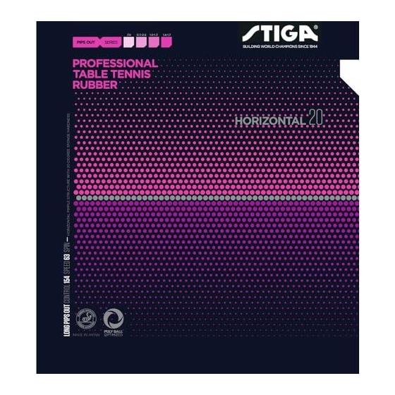 Used New STIGA Table Tennis Rubber High Grain Rubber Horizontal 20 Red Extra Thin 1711200506