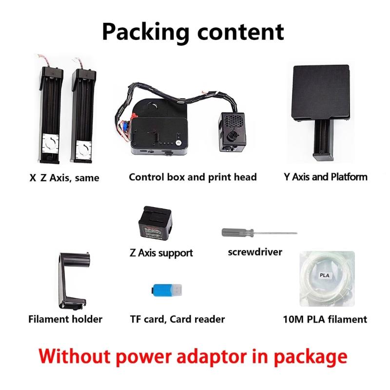 K10 Entry Level 3D Printer 12V Suitable For DIY Projects and Ecommerce Toy Fun 3D Printing Machine