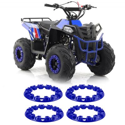 4 Stück ATV Radnaben-T-Abdeckung Kratzfest Kunststoff Go-Kart Radnabe Abdeckung für 7 Zoll Reifen