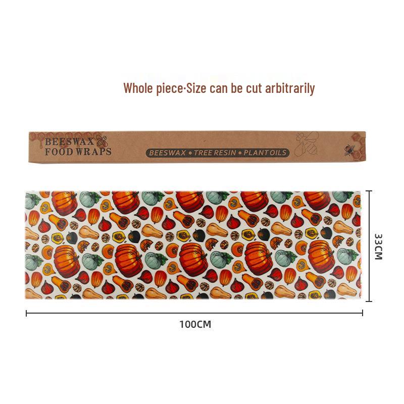 

Набор из 3 восковых салфеток для упаковки продуктов - Вощеная ткань пищевого класса