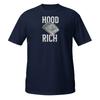 2025 Summer Hood Rich HipHop Black Culture ShortSleeve Unisex Rapper Clothing 100 Pure Cotton Printed Leisure Tshirts Y2k