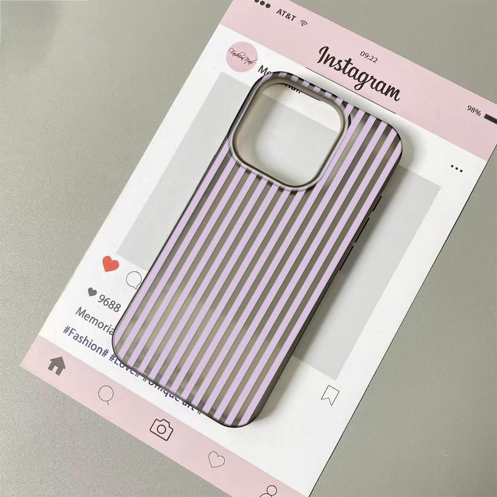 Retro Green Diagonal Stripe Phone Case For IPhone 11Pro 13 15 PIus 14 12Pro 16 17 Pro Max Case 17Air Clear Soft Cover Cases