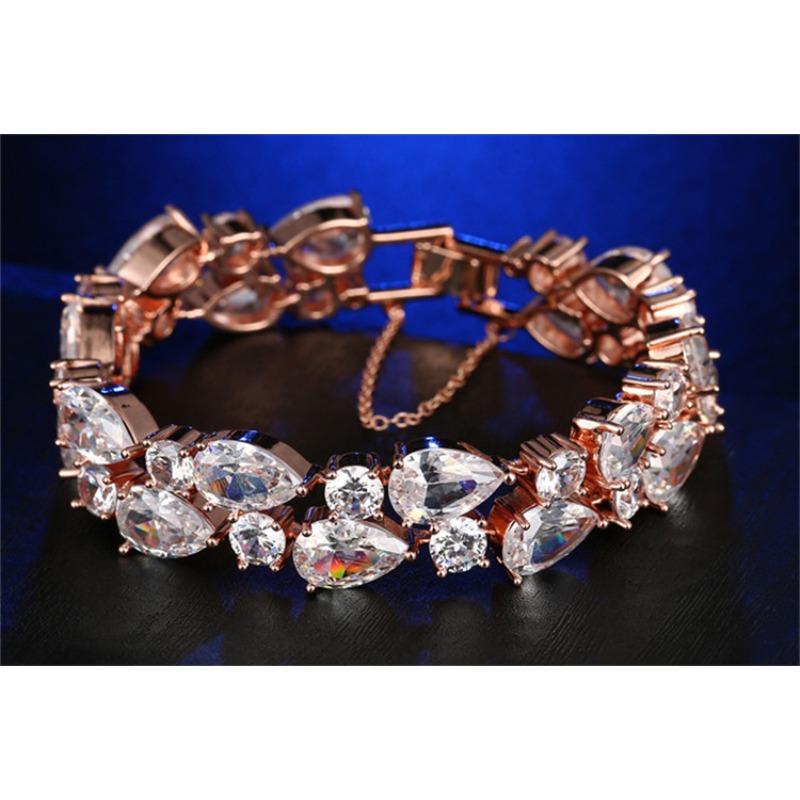 Meier European and American Style Bracelet Fashion Crystal Mona Lisa Colorful Aaa Cubic Zirconia Bracelet
