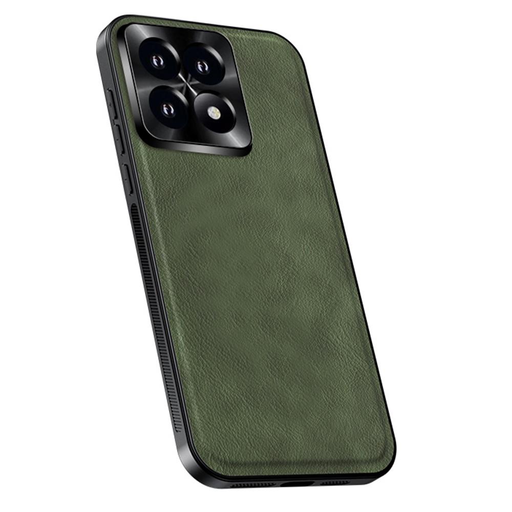 Pro pouzdro Xiaomi 14T Pro PU+TPU+PC Kryt zadní strany telefonu s kovovým rámečkem objektivu