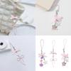 Lovely Bear And Star Dices Key Holder with Ribbon Bowknot Comfortable Resin Alloy Materials for Daily Use Casual Wear