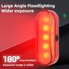 Bicycle Tail Light with Brake Sensor Waterproof USB Rechargeable Universal MTB Road Mountain Bike Cycling Night Riding Warning Rear Lamp