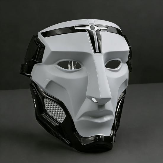 Mască de gardian de închisoare din plastic pentru petrecerea de Halloween, accesoriu de costum distractiv pentru adulți și copii