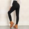 Women's High Waisted Fleece-Lined Lambswool Leggings