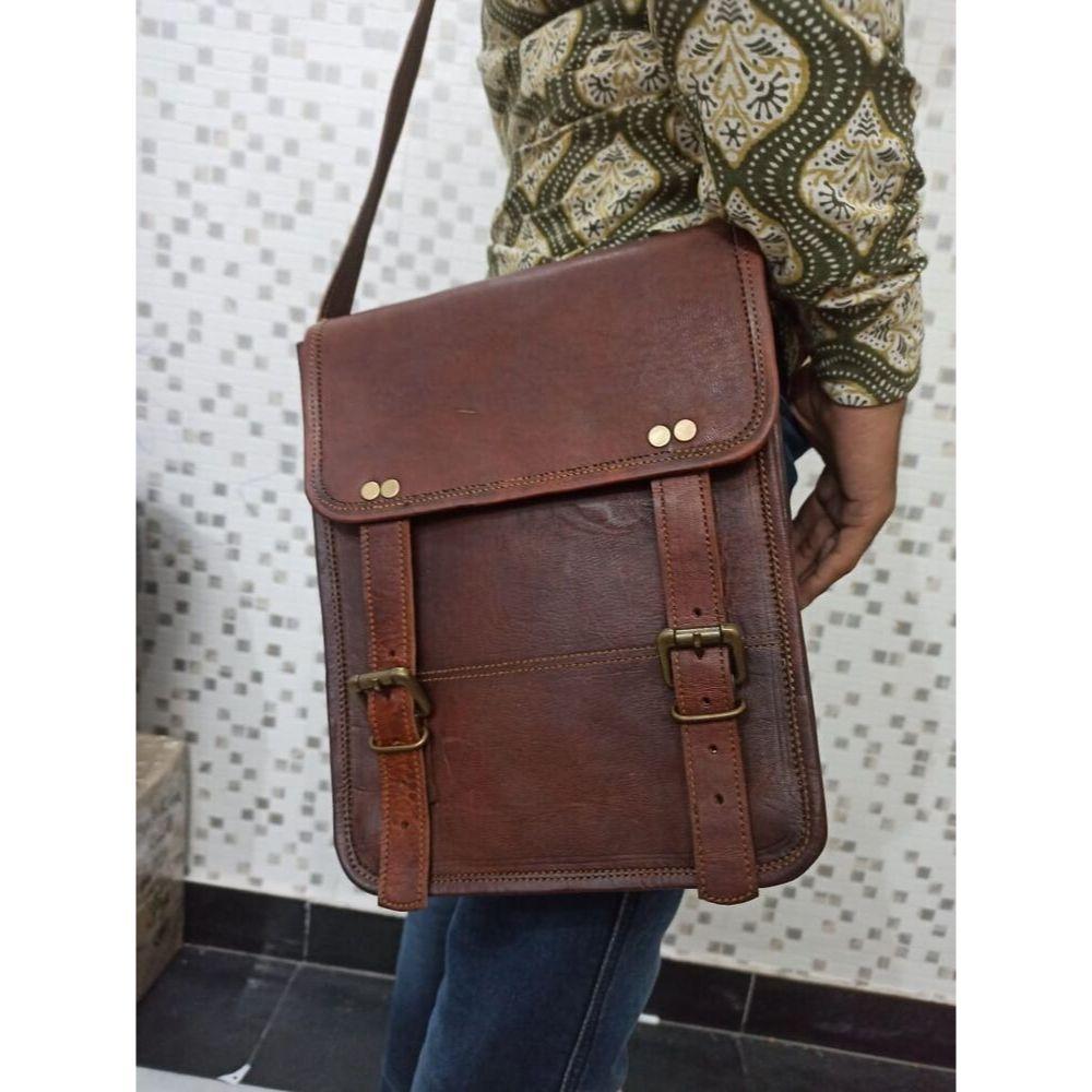 Geantă Messenger din piele, Geantă de umăr din piele de capră, Geantă crossbody pentru femei