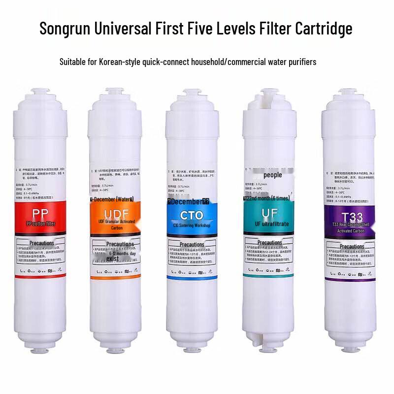 SOR Korean Quick-Connect 5-Stage RO Water Purifier Filter Set