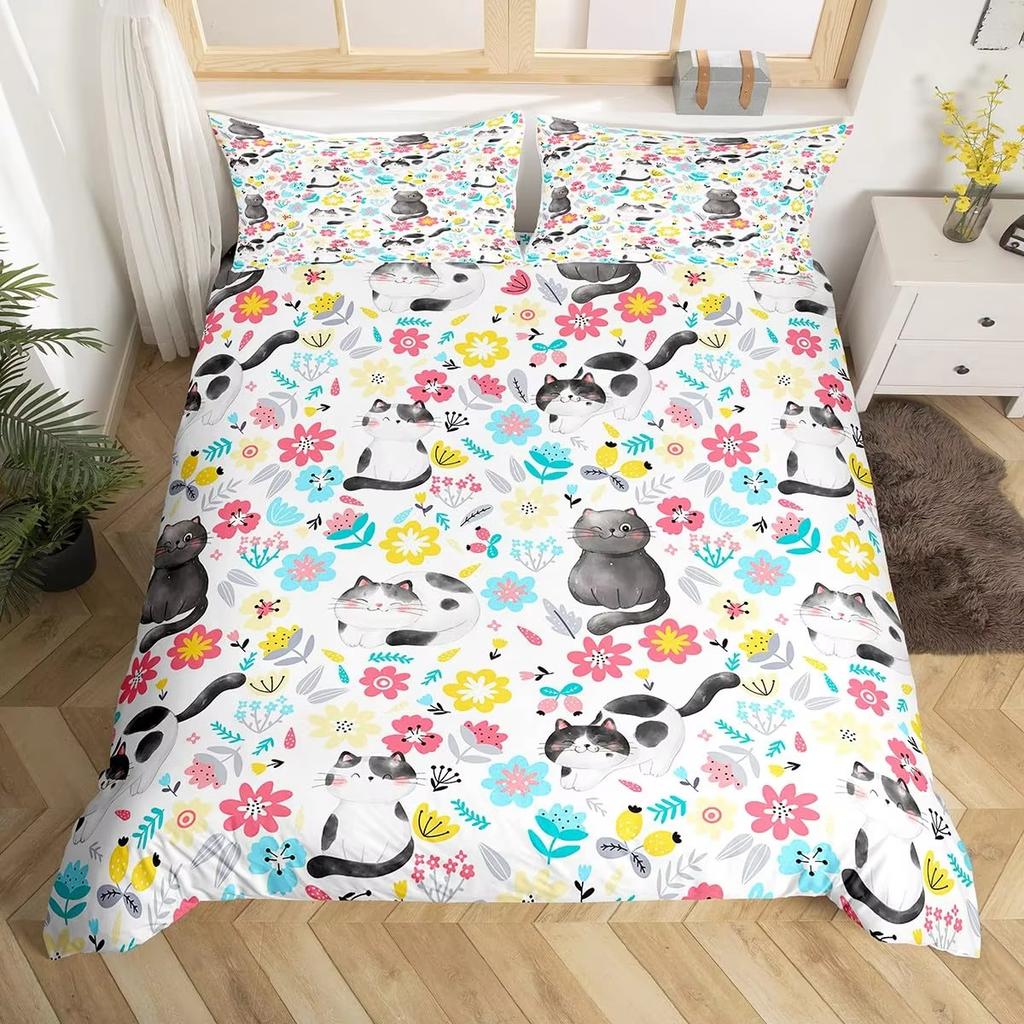 Cartoon Dinosaur Down Comforter Set Bedding Set 3-piece Duvet Cover Set