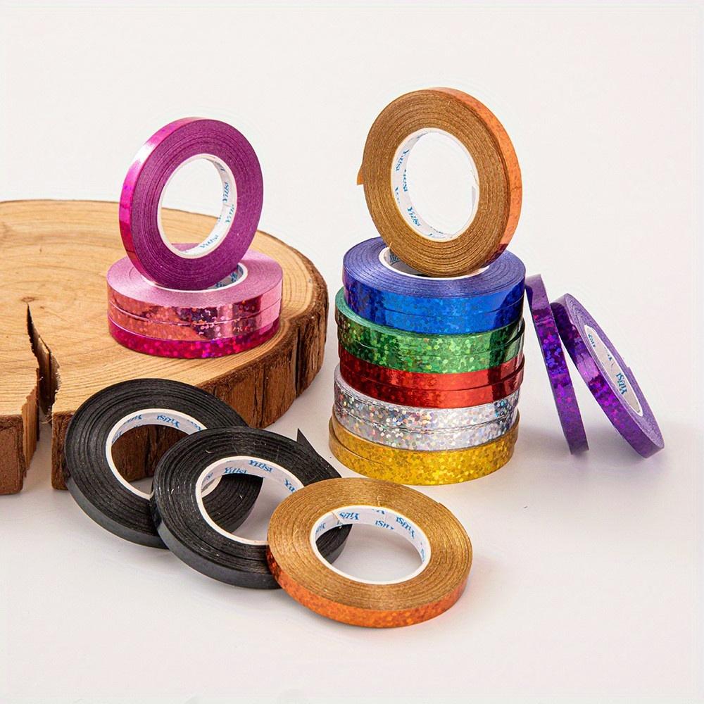10-Colour Laser Ribbons (20pcs/Set) – Festive Party Decor Supplies for Balloon Strings, Crafts & Gift Wrapping