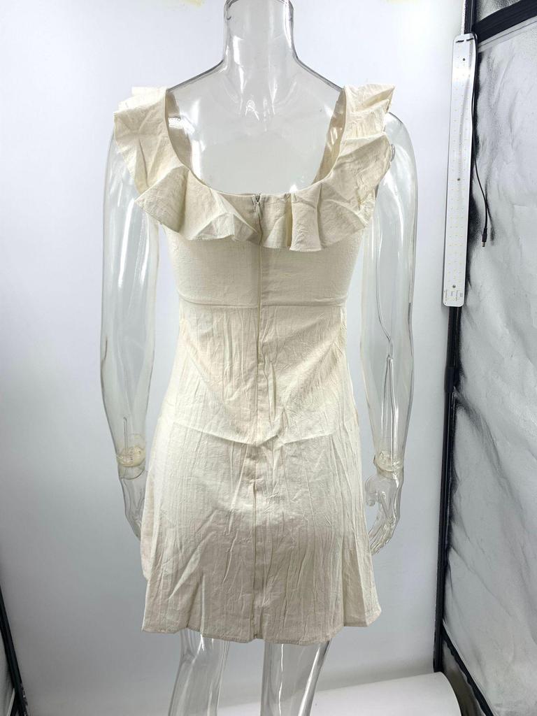 2024 European & American Sexy Ruffle Camisole Dress for Women