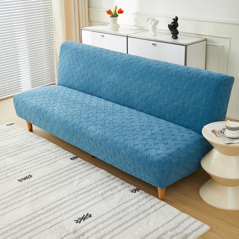 all-inclusive jacquard sofa bed coverstretch futon sofa slipcoverssofa protector for kidpetseasy to wash Slength 120-155cm 2939₽