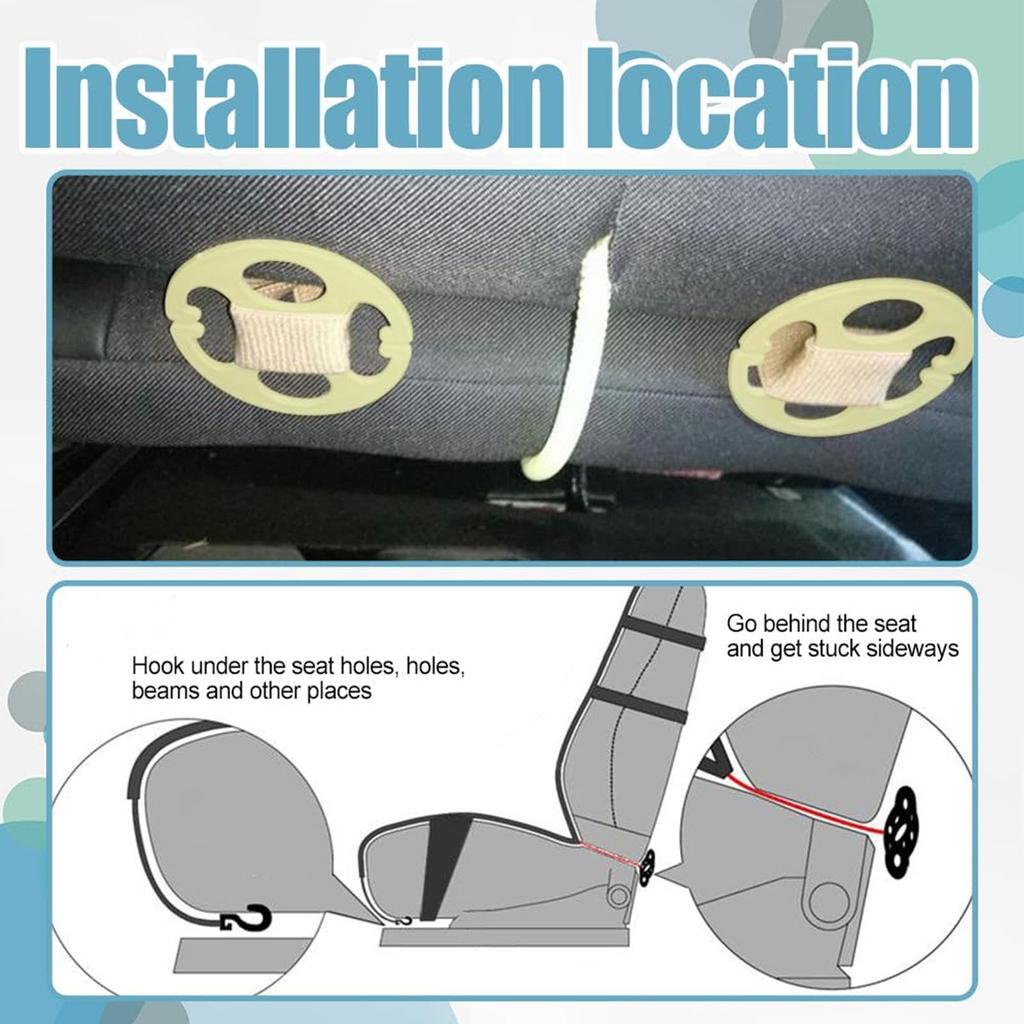 Car Seat Cover Holder Clips, Car Seat Cover Mounting Hooks, Locking Clips for Vista