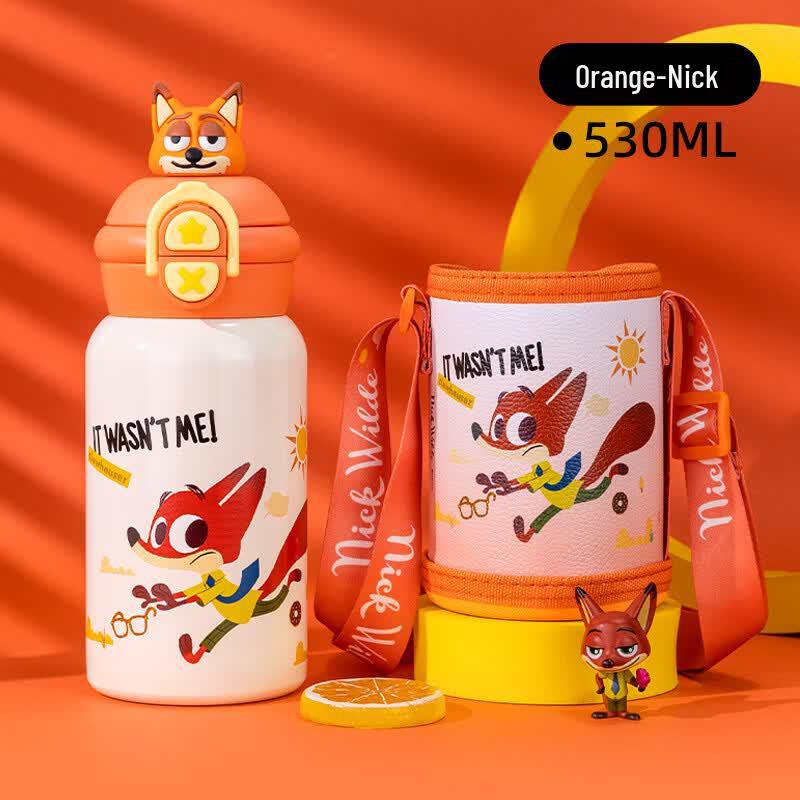 Disney Zootopia Fox Nick 316 Stainless Steel 530ml Dual-Drink Insulation Cup