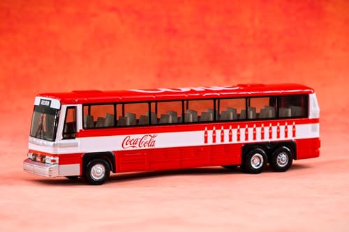 Tiny City 1/110 Scale 96A3 Single-Deck Coca-Cola Bus, Diecast Model Car, Red/White