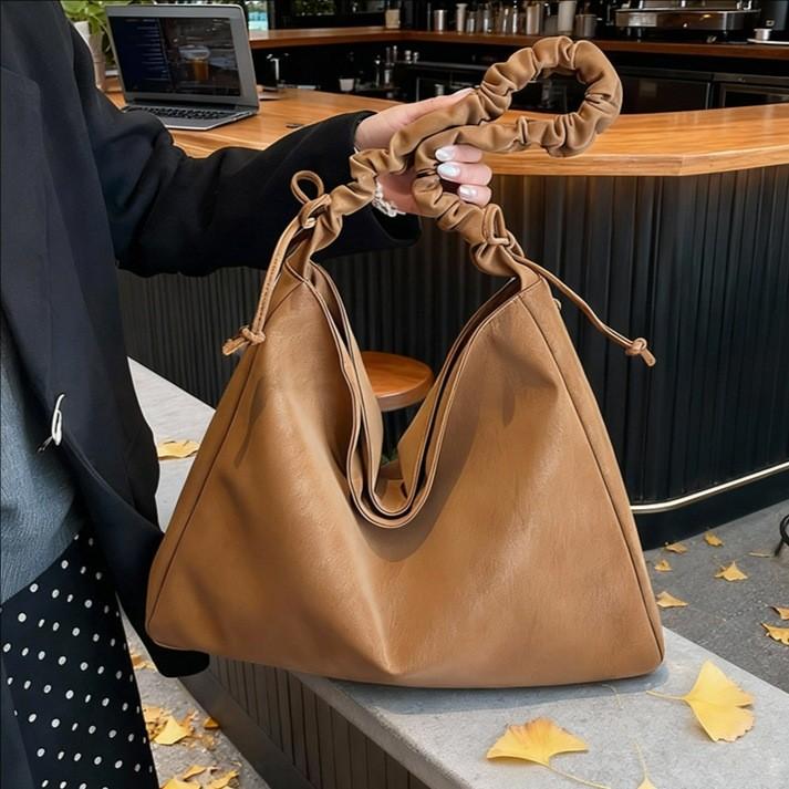 Pu Shoulder Bag For Women With Vintage Design And Top Handle For Daily Use